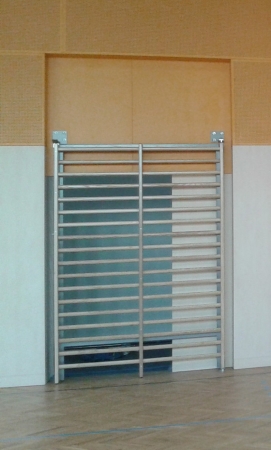 Sprossenwand drehbar