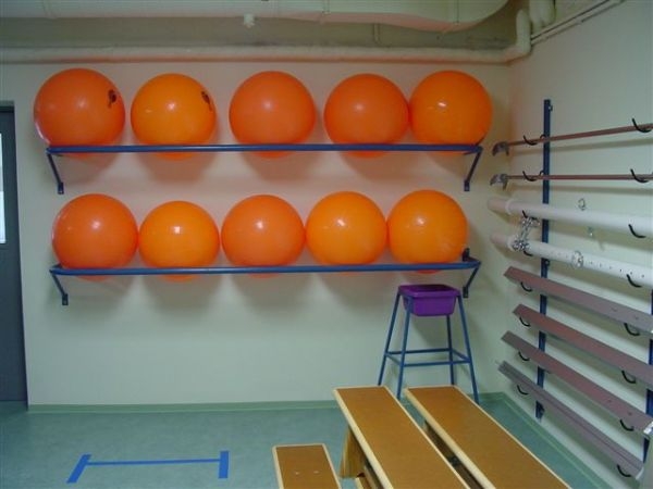 Ablage für diverse Bälle