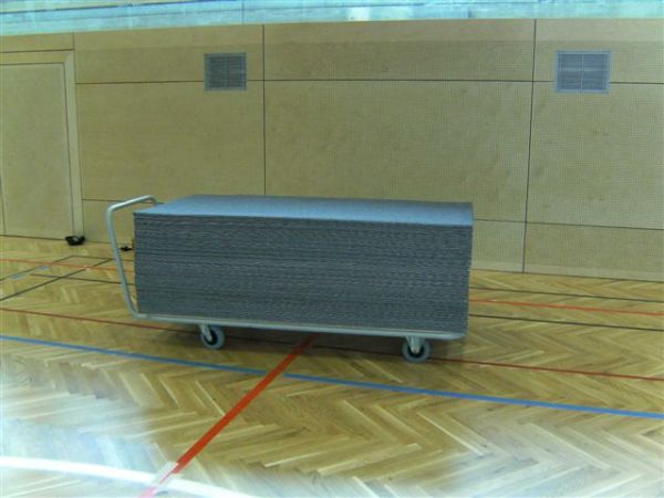 Transportwagen für Matten und Bodenschutzplatten